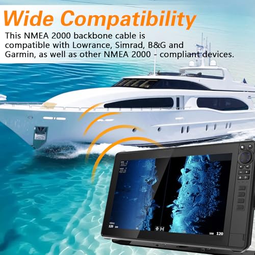 EVRBUL 1M Marine NMEA 2000 Backbone Cable for Lowrance Garmin Simrad B&G