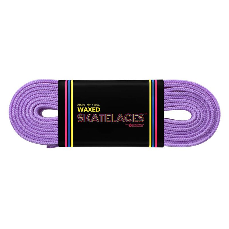 Bont Skates Waxed Laces - 6mm & 8mm - 47" 71" 79" 96" 108" - Amethyst Purple (8mm Wide / 71 inch / 180cm)