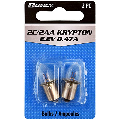 Krypton Replacement Bulbs - 2.2V 0.47A Bayonet Base - 2-Pack
