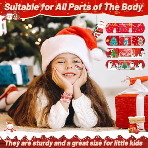 300 Pcs Christmas Bandages for Kids - Santa Claus & More