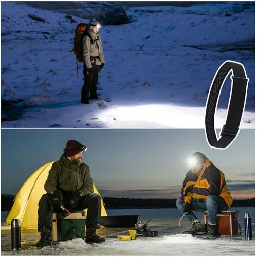 Elastic Headlamp Strap Replacement - Comfortable Nylon Holder