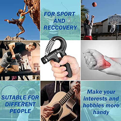Adjustable Hand Grip Strength Trainer - 11-132 Lbs Resistance