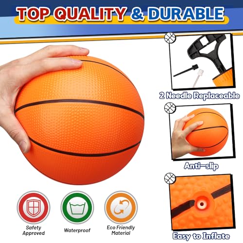 Cybemaga Multicolor 8.5 Inch Kids & Adult Basketballs - Indoor & Outdoor Pool Play