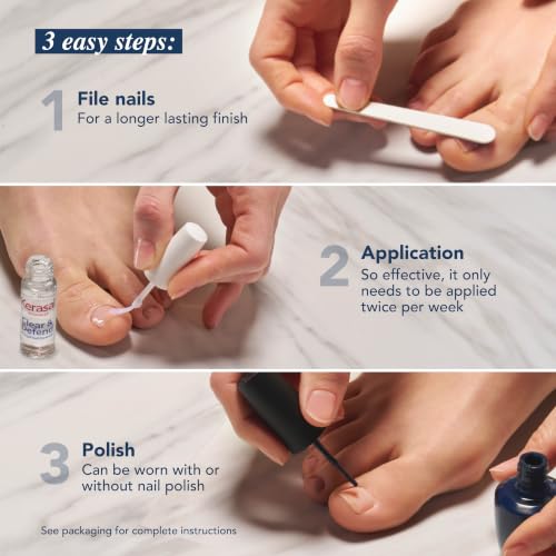 Kerasal Clear & Defend Fungal Nail Renewal Kit 0.13 oz + 5 Files - Clear + Defend