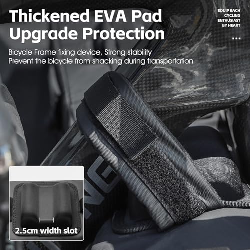 Black Bike Tailgate Pad for Pickup Trucks with Frame Straps Protection