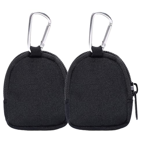 Tactical Mini EDC Coin Pouch - 2 Pack, Small Gear Bag - Black 2