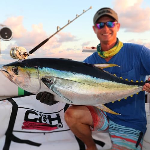 Sea Witch Fishing Lure - 1/2 oz Blue/White, Big Game Trolling