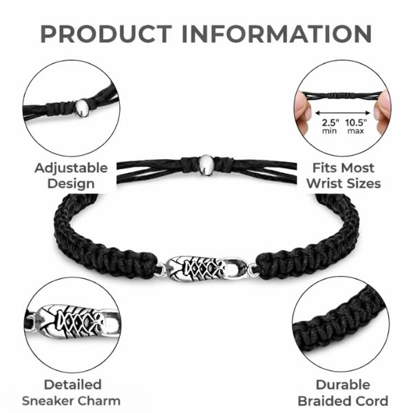 Running Gifts Bracelet - Adjustable Charm Bracelet for Runners - Run
