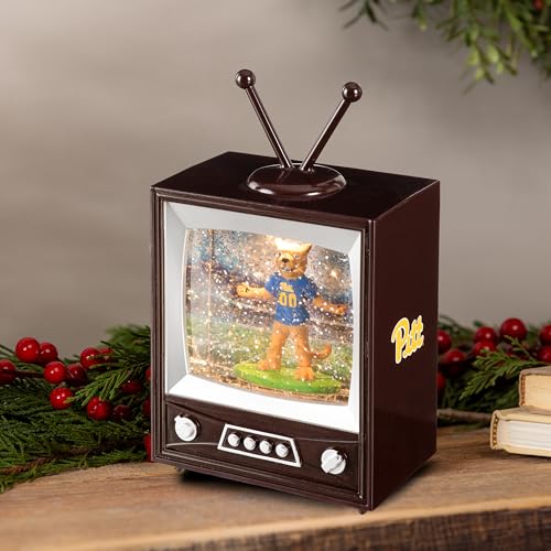 Pittsburgh Snow Globe Lantern - Vintage TV Design with Lights