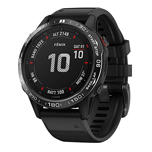 Stainless Steel Watch Bezel for Garmin Fenix 6/6 Pro - Style A Black/White