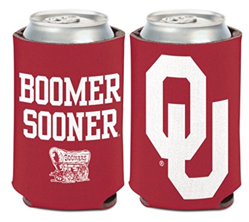 Oklahoma Sooners 12 oz. Can Cooler - 2-Sided Neoprene Sleeve