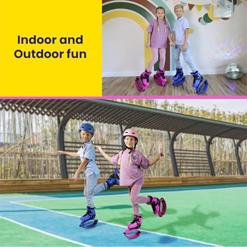 Jumping Shoes for Kids - Pink Moon Boots, Small (31-34 EU)