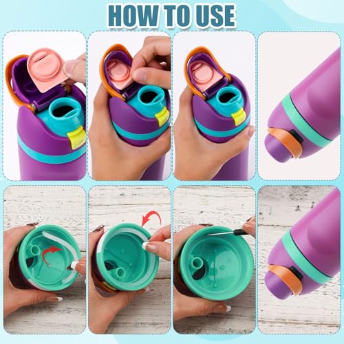Silicone Replacement Stoppers & Seal Rings for Owala Bottles - 8 Pack