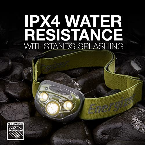 LED Headlamp - 260 Lumens, IPX4 Water Resistant, Forest Green