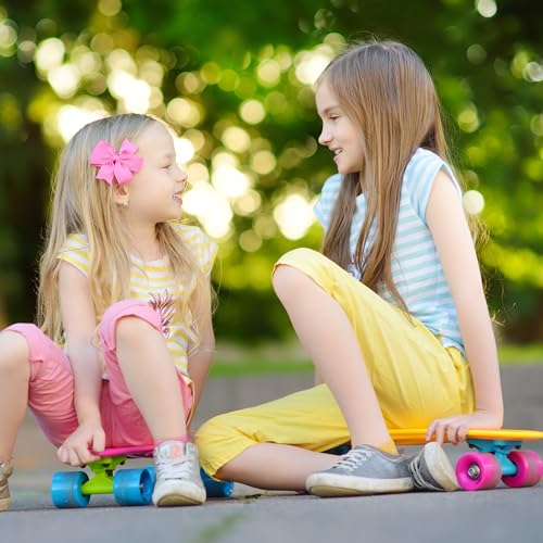 Low Cut Ankle Socks for Girls - 12 Pairs, 4-6 Years - Pink, Light Rose Red, Cream Yellow, Sky Blue
