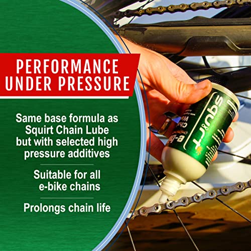 Squirt E-Bike Chain Wax 500ml - Biodegradable Lubricant for Wet & Dry Conditions - Reduces Noise & Friction