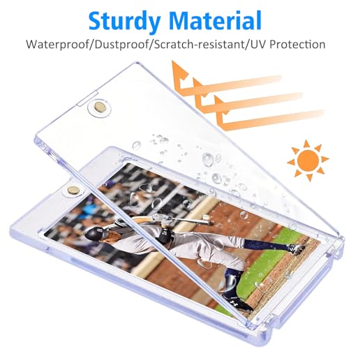 4PCS Magnetic Trading Card Holders with Acrylic Stands