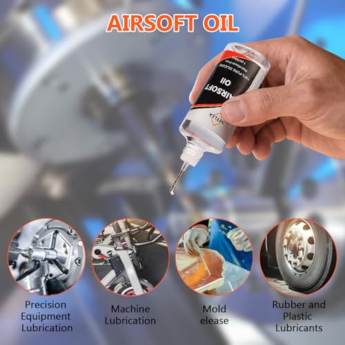 Airsoft Silicone Oil 4.4oz – Chamber Lube with Needle Oiler