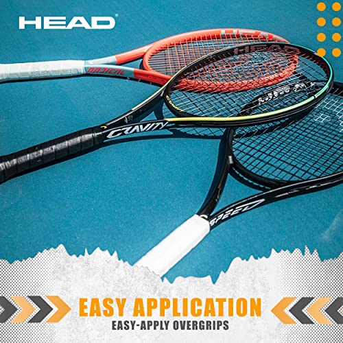 HEAD Xtreme Soft Overgrip 30-Pack Black - Tennis Racket Grip Tape for Enhanced Control