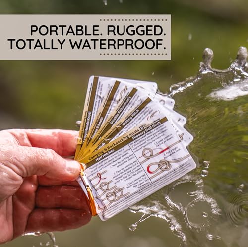 ReferenceReady Outdoor Knot Cards: 22 Knots – Camping, Backpacking,