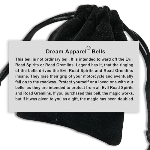 Dream Apparel USA Flag Guardian Angel Motorcycle Bell | Good Luck Gift for Riders