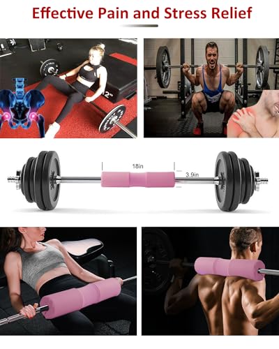Thick Foam Barbell Pad for Squats, Lunges & Hip Thrusts - Anti-Slip Neck Cushion