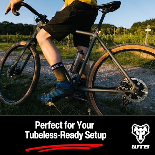WTB Aluminum Tubeless Presta Bicycle Valve 46mm Black - 2 Pack