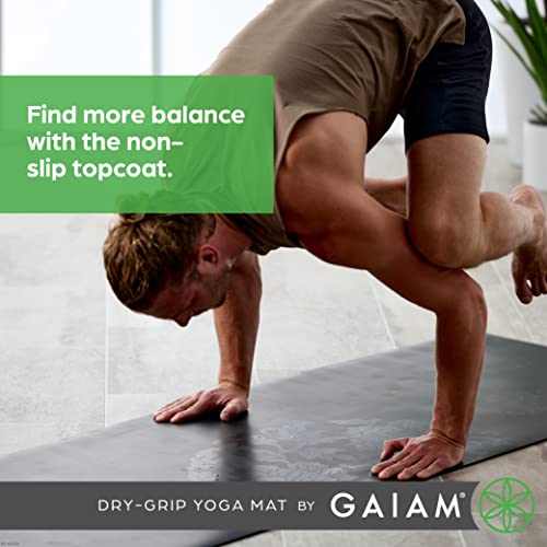 Dry-Grip Yoga Mat - Non-Slip, Marbled for Hot Yoga
