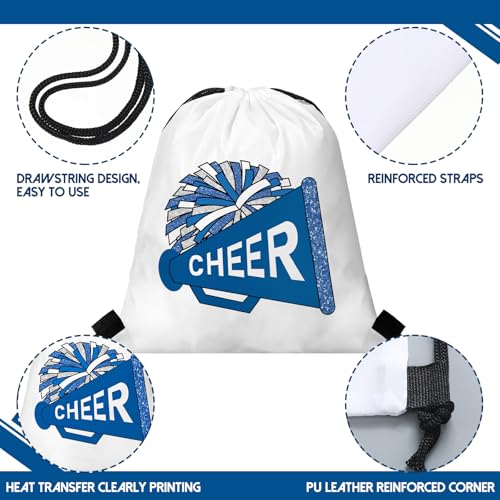 Kacctyen Blue Cheer Drawstring Backpack Pack of 24 – Team Gift, Sports & Activewear