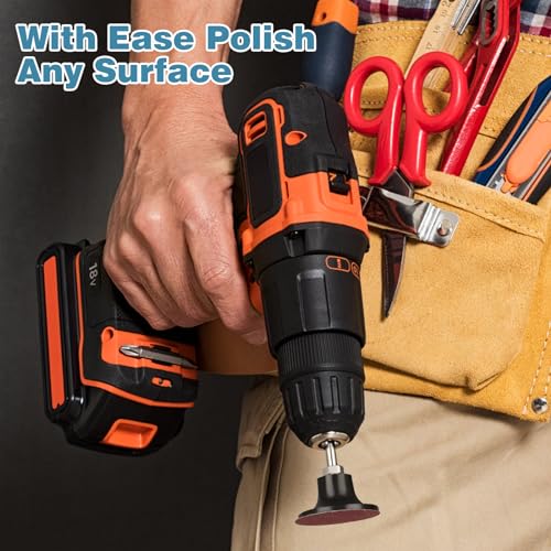 2 Pack 2 inch Die Grinder Sanding Disc and 1/4 Shank, Grinder Holder for Roloc, Quick Change Disc Holder Accessories Polishing Scrub, and Surface Conditioning Tool