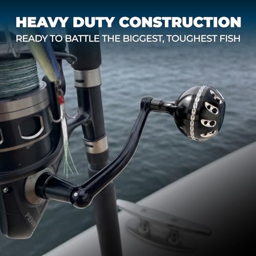 GOMEXUS Power Handle for Penn Pursuit III IV Spinning Reel 1000-4000 Model, 65mm Longer Crank