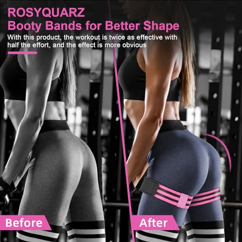 Adjustable Blood Flow Restriction Bands for Glutes & Hips - Pink