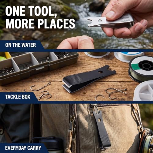 Fishing Line Cutter Nipper with Hook Eye Cleaner - 2 Pack