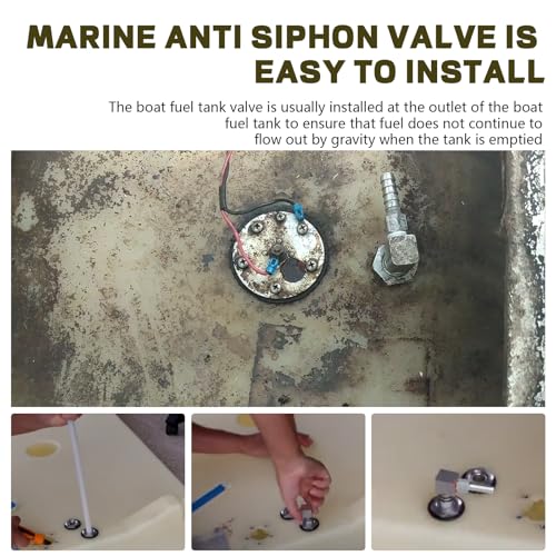 Marine Anti Siphon Valve - Aluminum, 1/4" NPT, 3/8" Hose, 2 PCS
