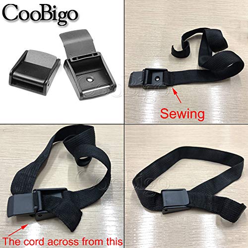 1 Inch Webbing Cam Buckles - 5pcs Plastic Toggle Clips for Straps