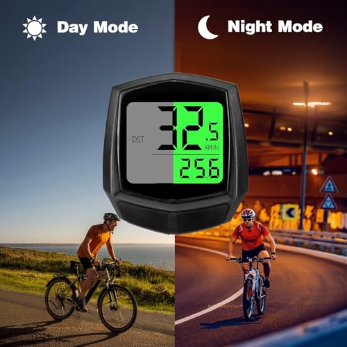 Wireless Bicycle Speedometer with Auto Wake-Up & Backlight