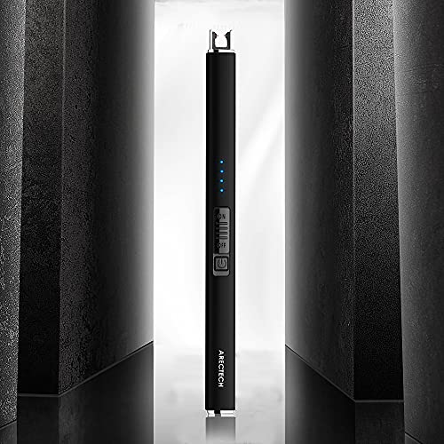 Electric Candle Lighter with Rechargeable Type-C Cable - Black
