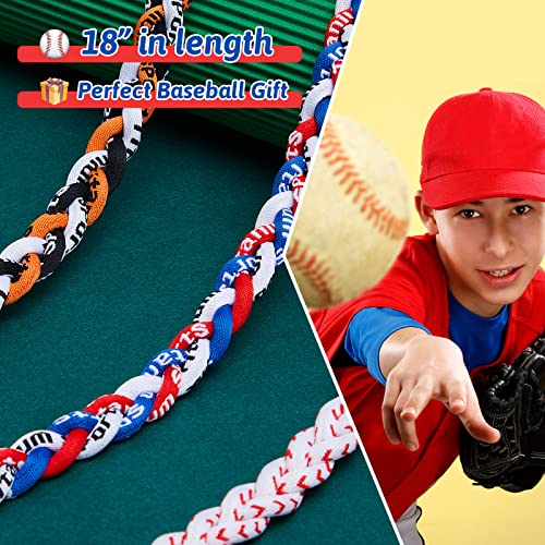 Braided Baseball Necklace for Sports Fans | Adjustable Nylon & Titanium