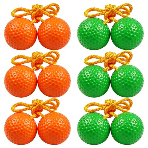 Kasteco 6 Pack Ladder Toss Balls with Storage Bag - Outdoor Lawn & Yard Game