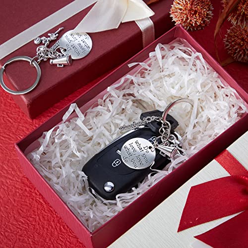 Cheerleader Keychain Set - 6 Pieces Cheer Gifts for Girls