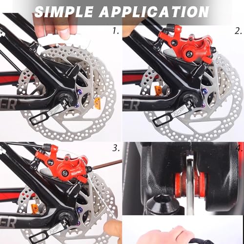 4-Piece Bicycle Brake Pads & Rotor Alignment Tool Set - 304 Stainless Steel
