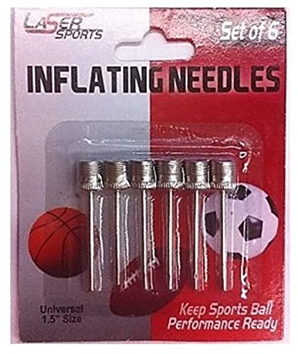 Stainless Steel Inflating Needles - Pack of 6 for Balls & Pumps