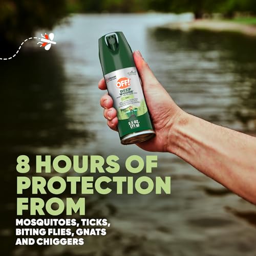 Deep Woods Insect Repellent Aerosol - Long-Lasting 25% DEET Bug Spray, 2.5 oz