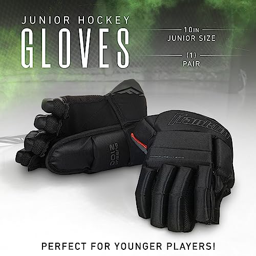 Franklin Sports 10 Inch Youth Ice Hockey Gloves - Thumb Lock System & Full Motion Cuff