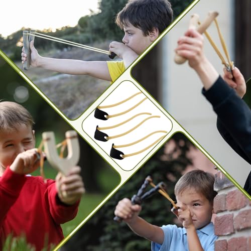 Heavy Duty Slingshot Replacement Bands - 3 Pcs Rubber Tubes for Hunting