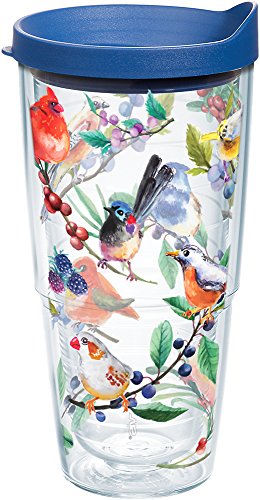 Tervis 24oz Watercolor Songbirds Insulated Double-Walled Tumbler - Made in USA