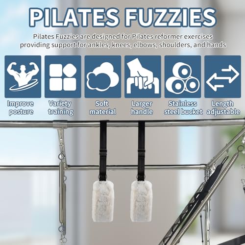 Adjustable Pilates Straps - Plush Cuffs for Home Gym