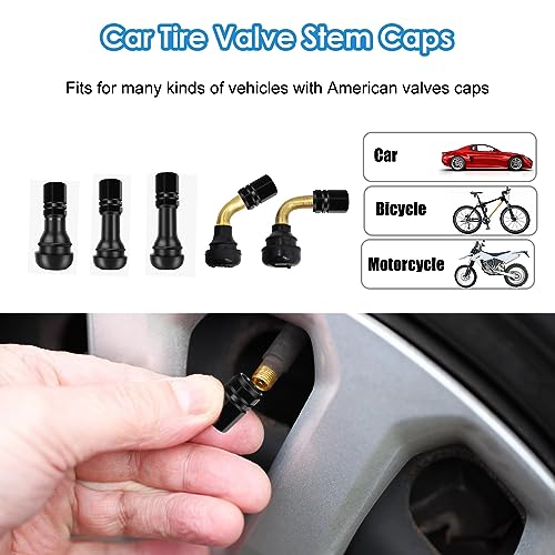 14-Piece Bicycle Valve Adapter Set for Presta & Schrader Valves