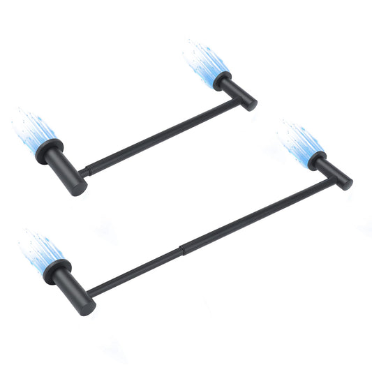 2 Packs Magnetic Towel Bar for Refrigerator, 14-25"" Adjustable Stainless Steel Magnetic Rod, Multi-Functional Magnetic Rack Holder for Kitchen Towel, Class Room Flip Calendar, Anchor Chart Paper