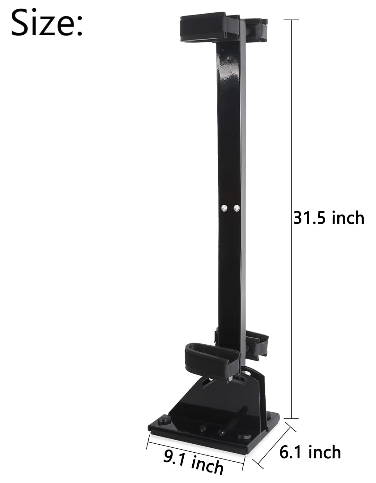 10L0L Universal Golf Cart Gun Holder for Yamaha,EZGO, Club Car, and UTV, Stand-Up Adjustable Floor Mount Gun Rack with Quick Release, Rifle & Hunting Gun Storage Accessory